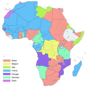 Afrikka vuonna 1914.