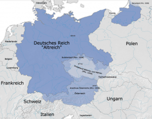 Saksan alueet vuonna 1939.