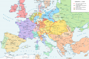 Eurooppa vuonna 1815.